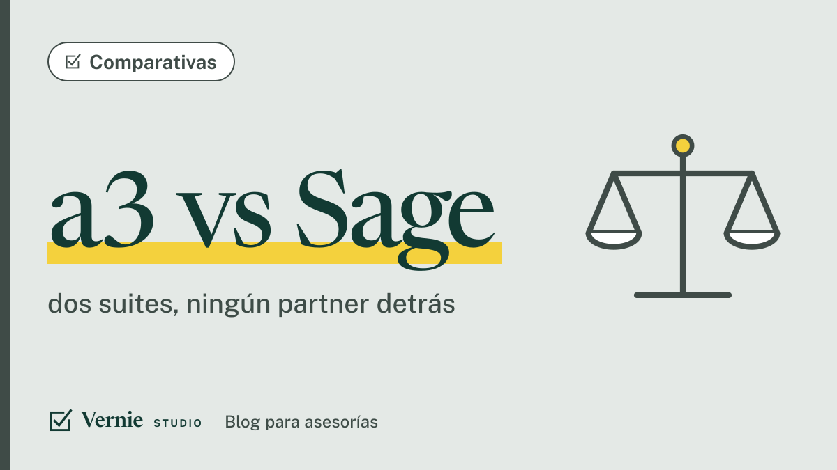 Portada del artículo: a3 vs Sage Despachos: la comparativa que no le escribe un revendedor