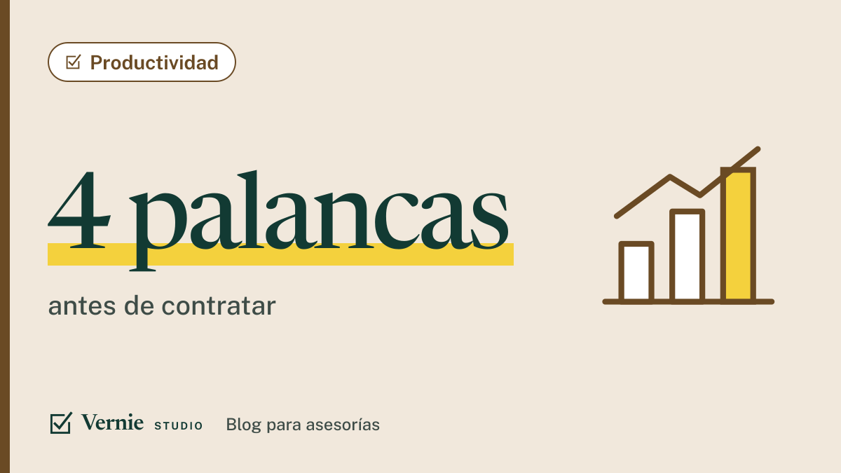 Portada del artículo: Cómo escalar un despacho sin contratar más personal: cuatro palancas por orden de coste