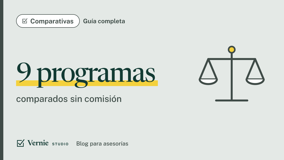 Portada del artículo: Mejores software para asesorías en 2026: la comparativa que no le vende ninguno
