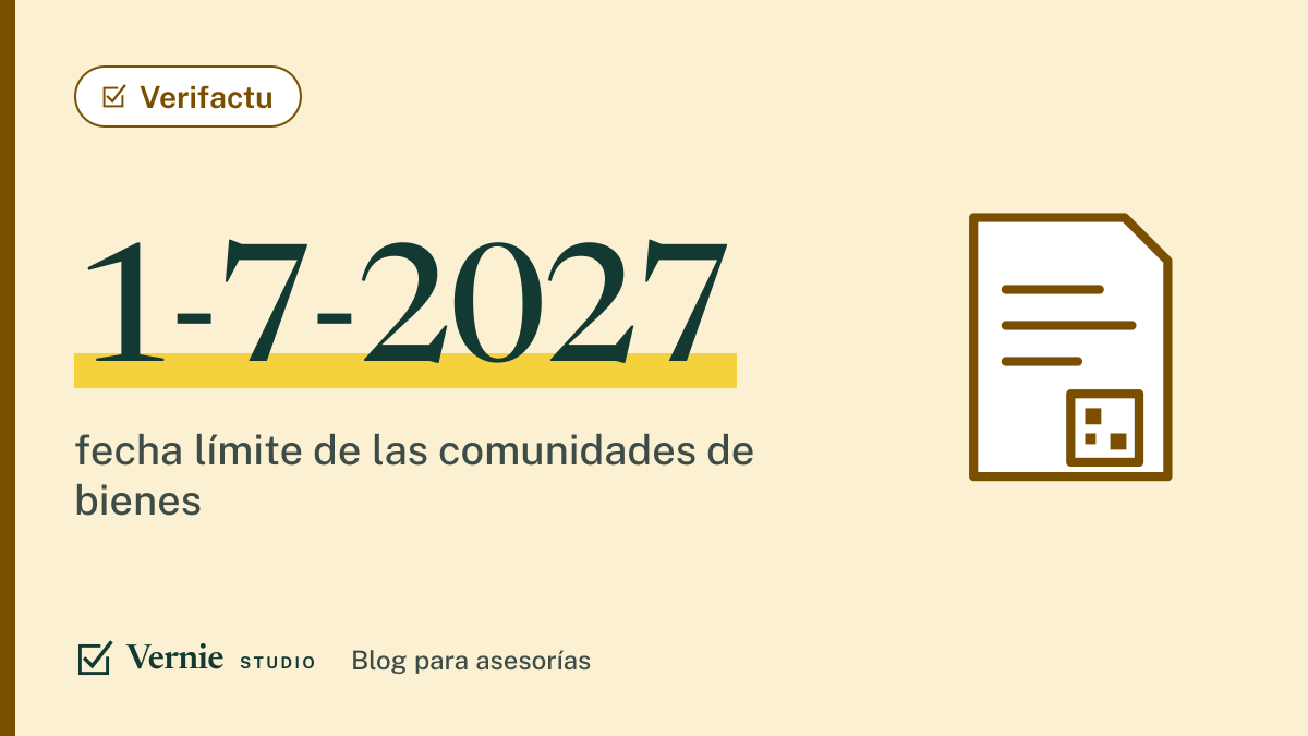 Portada del artículo: Verifactu en comunidades de bienes, sociedades civiles y asociaciones: qué fecha le toca a cada forma jurídica